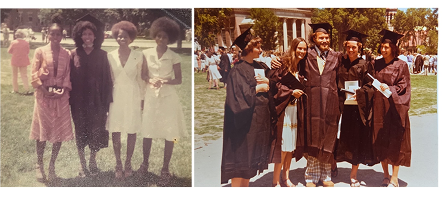 Graduates in gowns