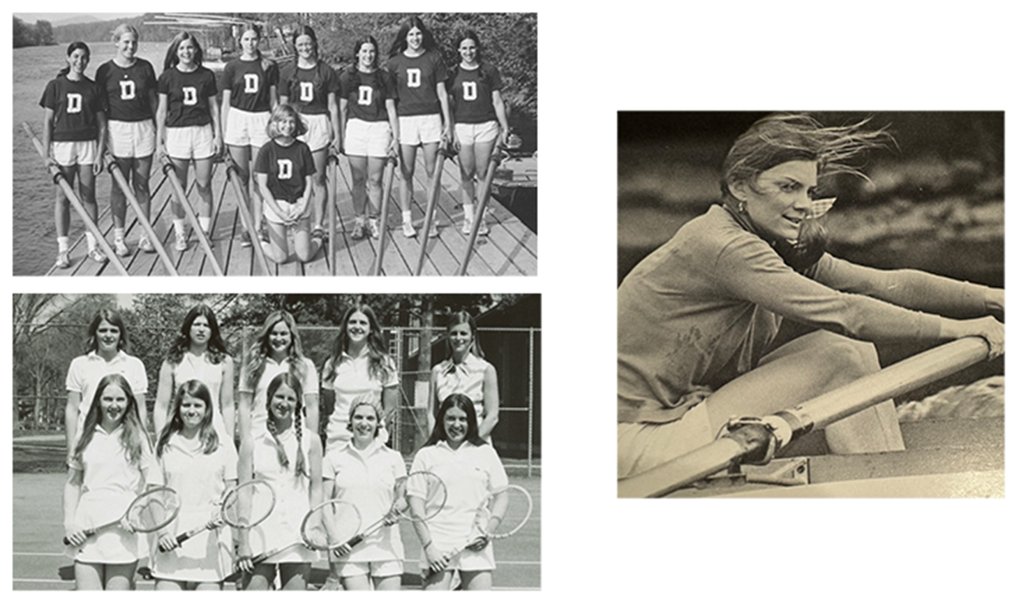 Female athletes in 1970s