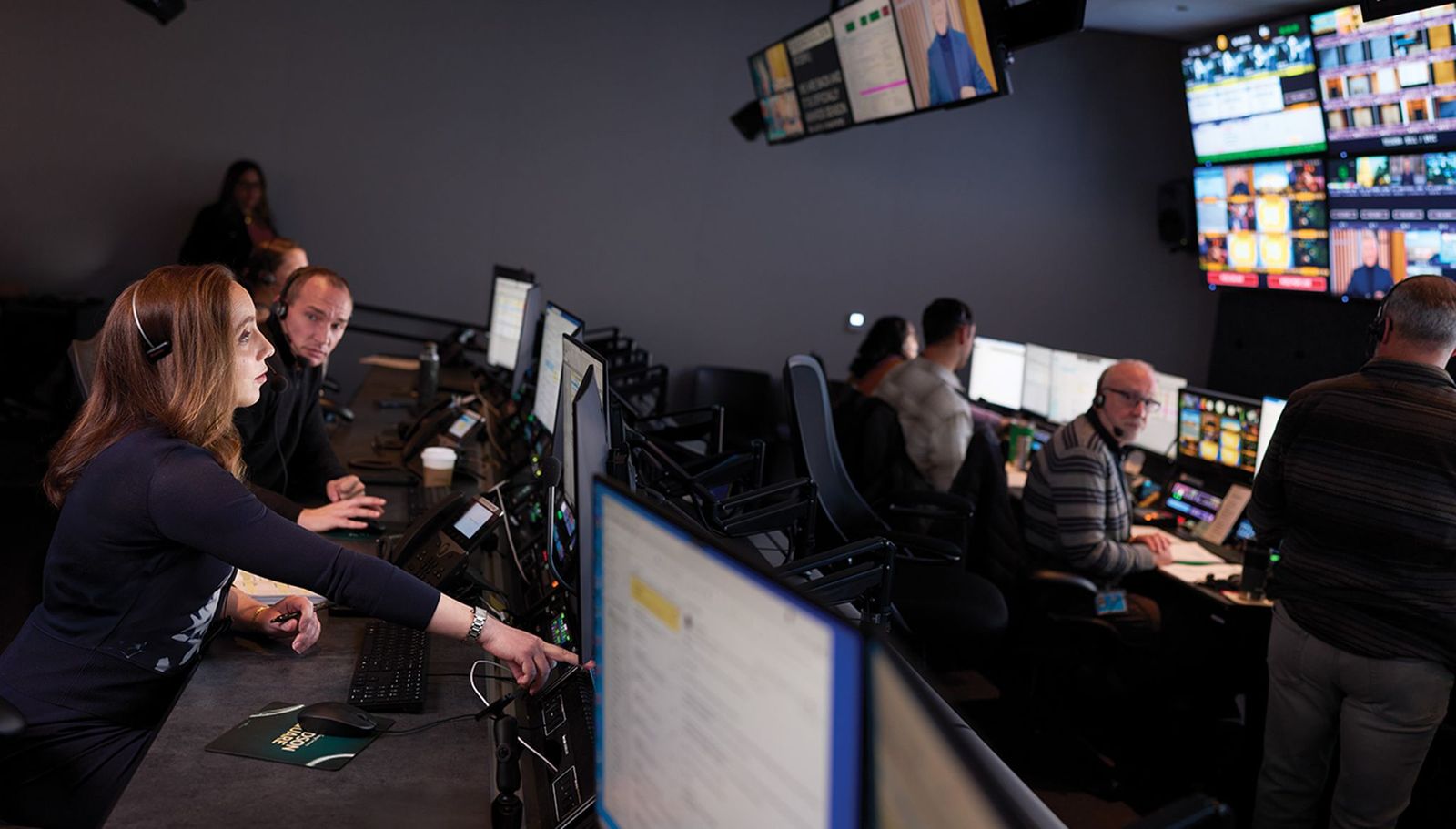 Control room for news