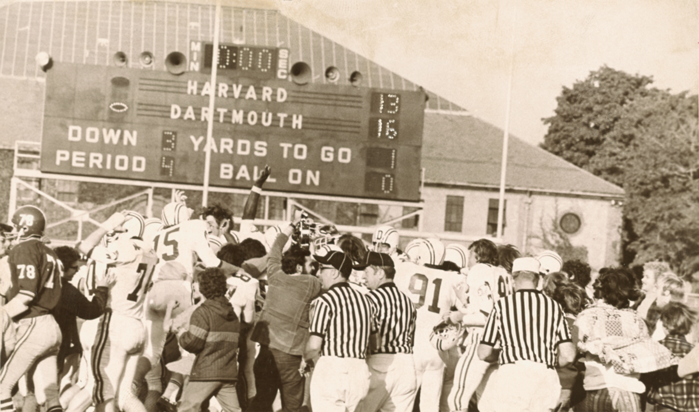 Players celebrate win