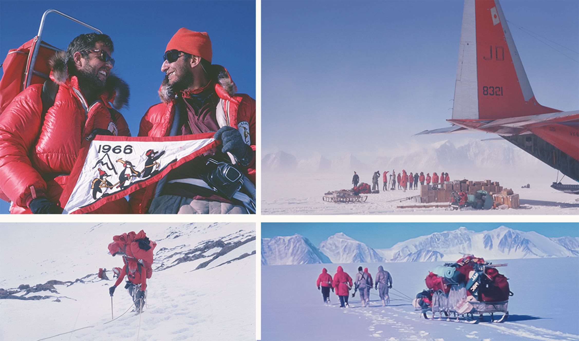 Collage of Antarctica expedition 