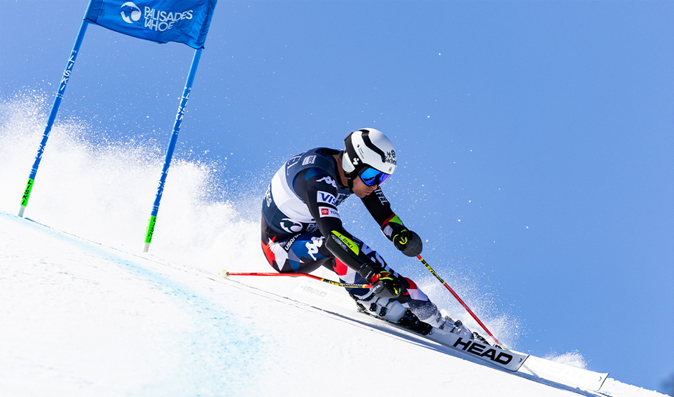 Skier going downhill