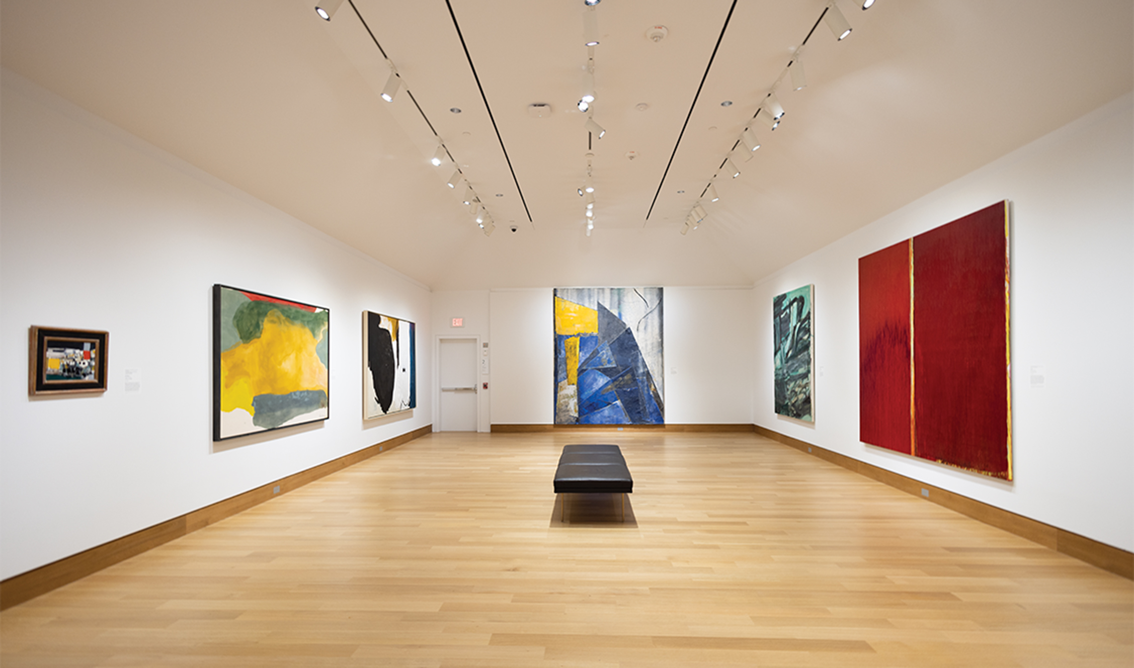 Gallery with paintings