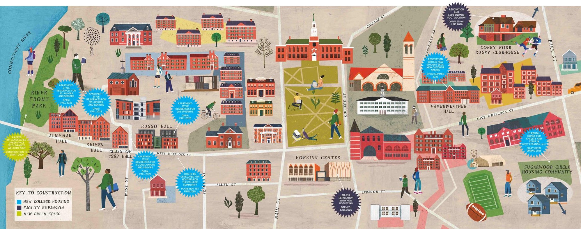 Illustration of buildings