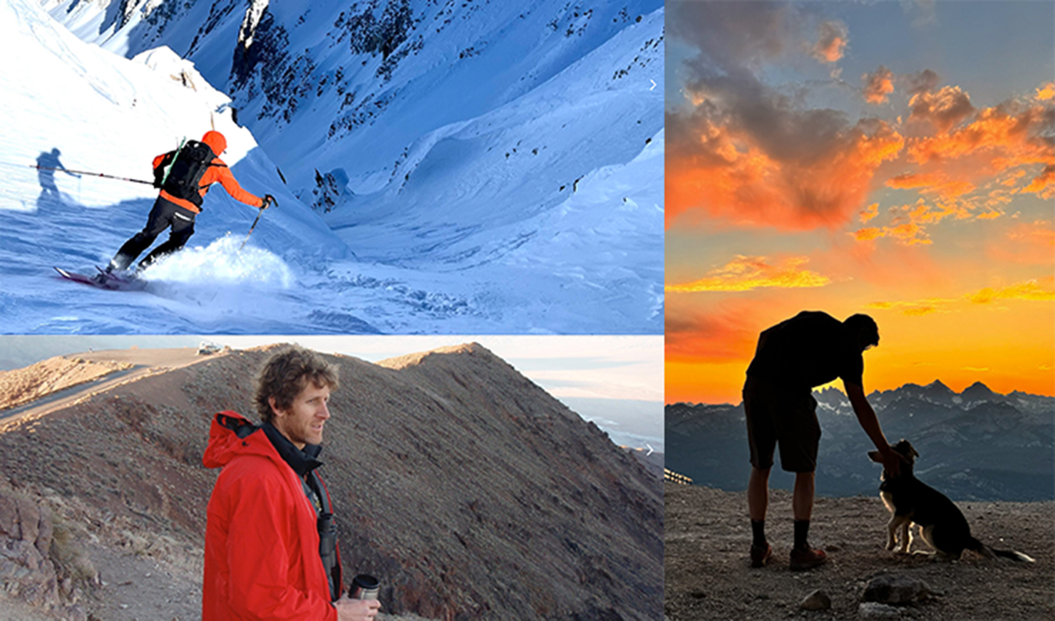 David Page exploring the outdoors