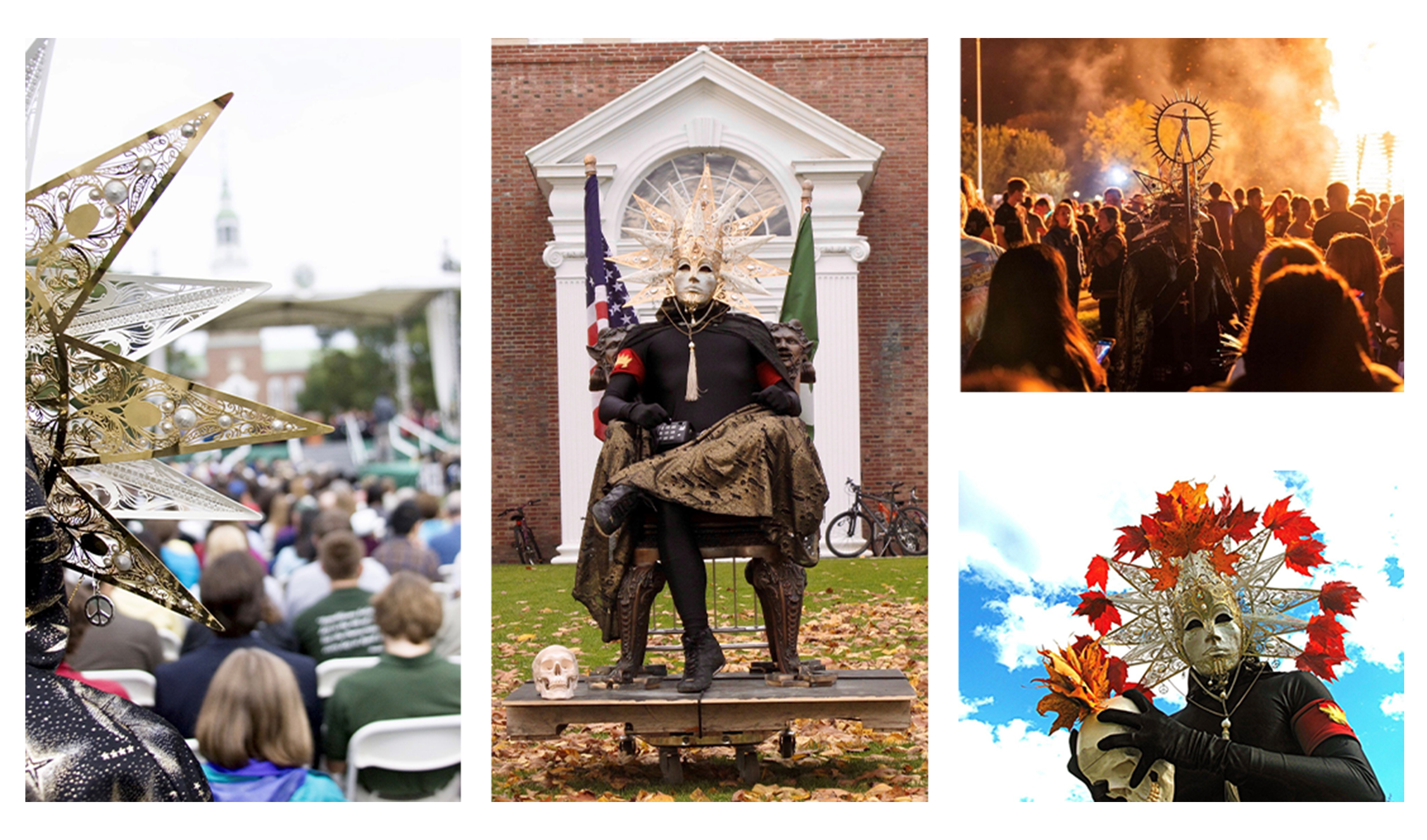 Multiple photos of the Sun God