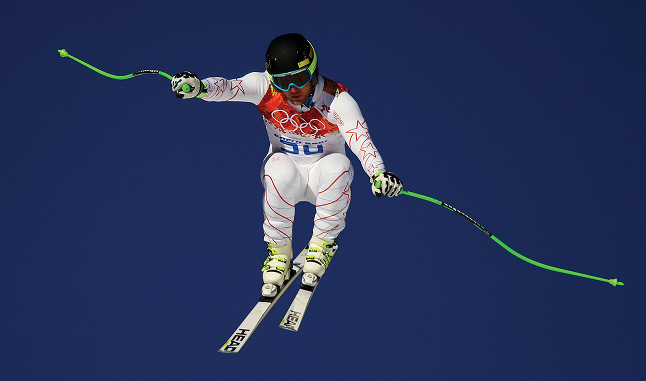 Skier in air