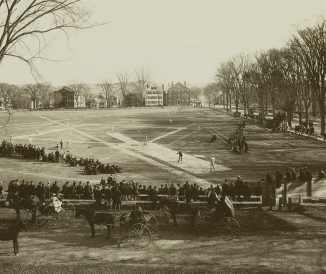 Baseball game in 1885