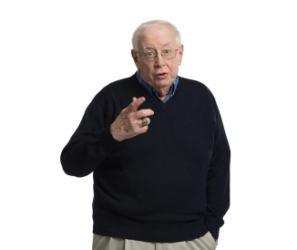 Man pointing