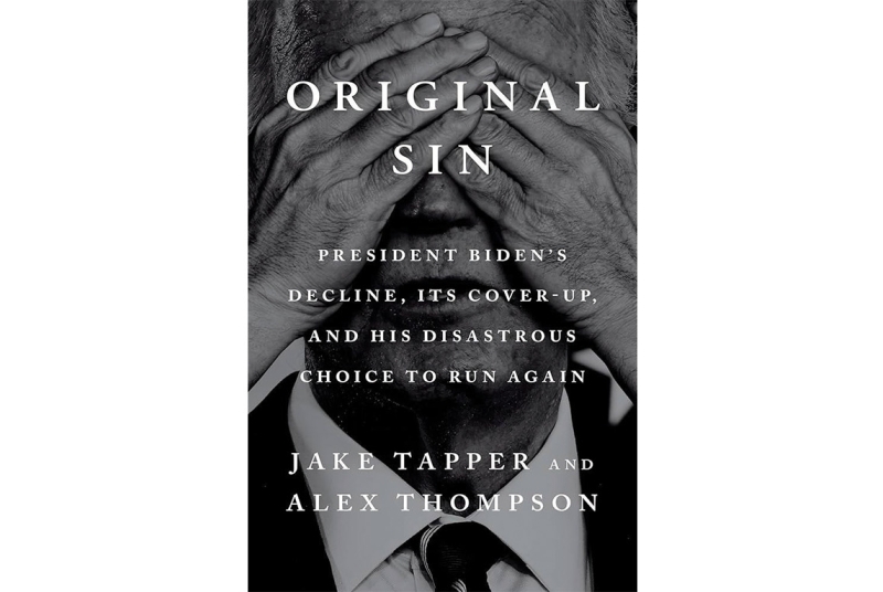 Book cover Original Sin with photo of hands over face