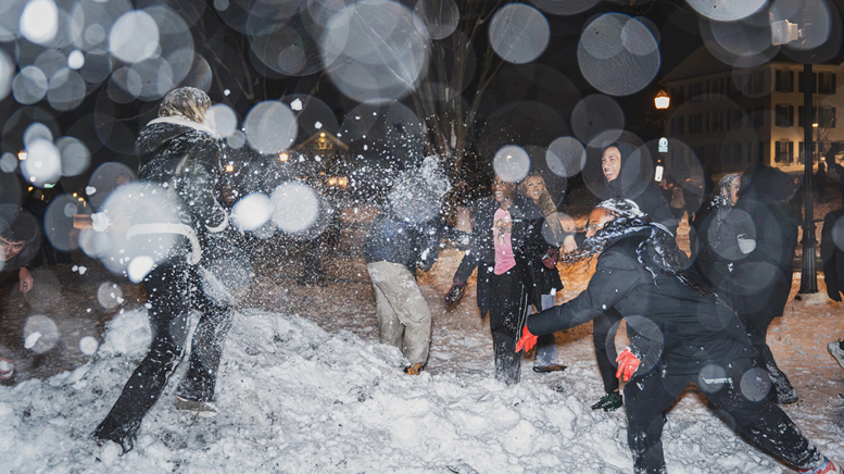 Snowball fight