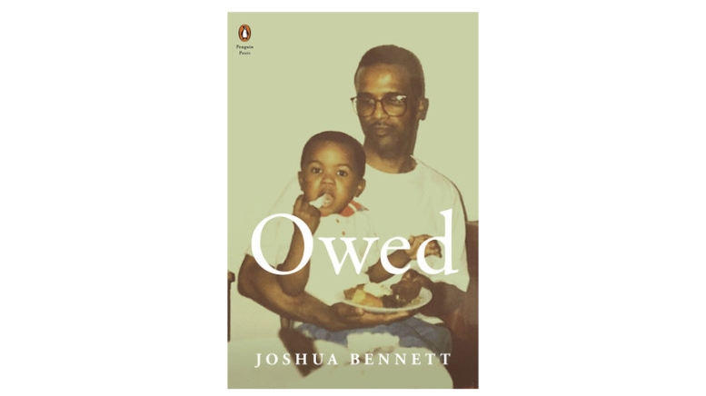 Book cover with photo of man holding child