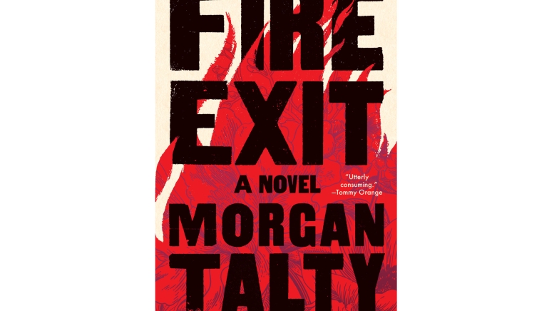 Book cover with illustration of flames