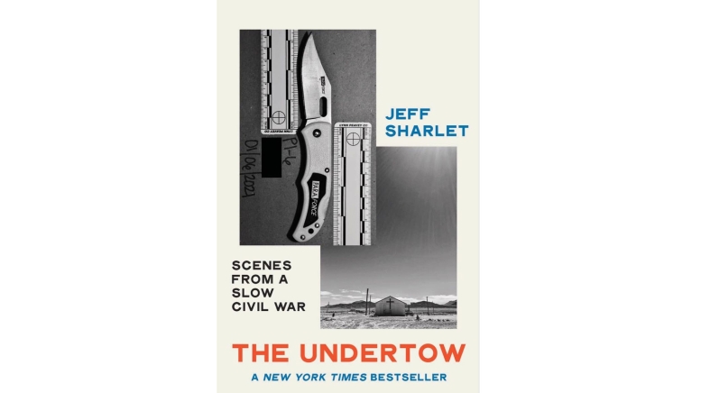 Book cover with photos of pocket knife and church