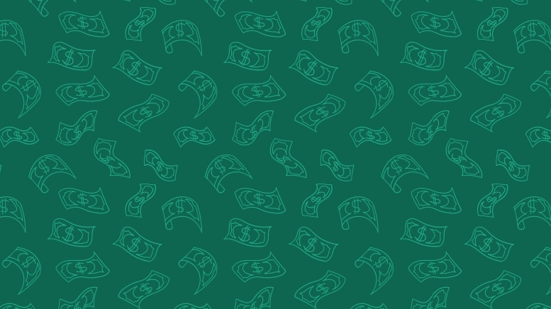 Illustration of dollar bills
