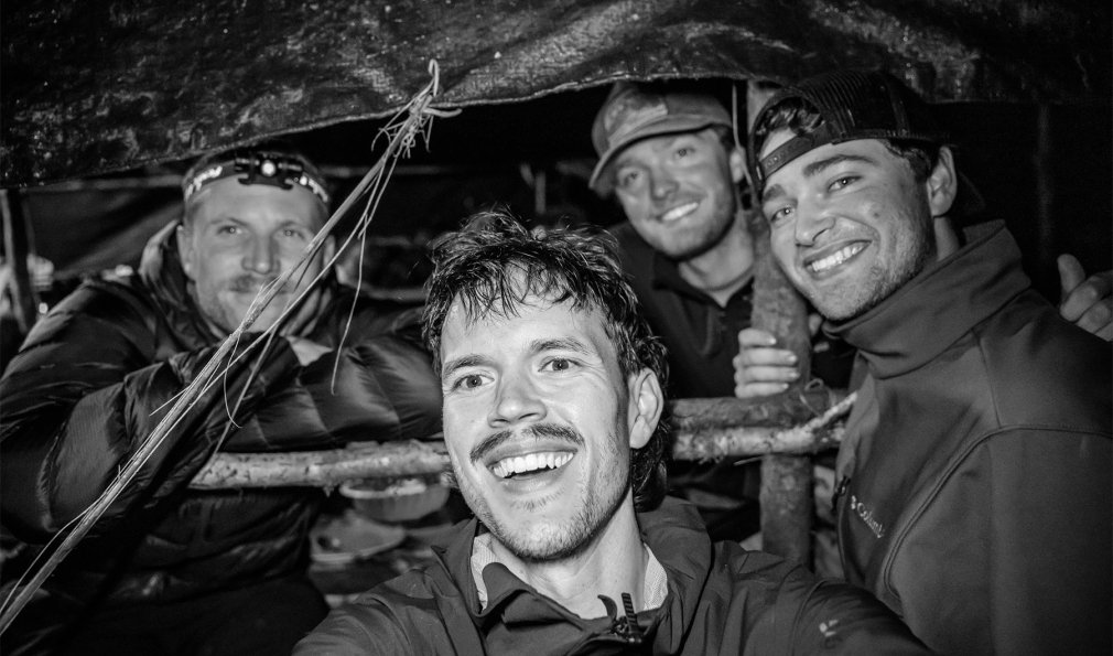 Four men take a selfie