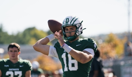 Quarterback throwing