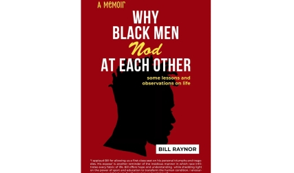 Book cover with illustration of man's side profile