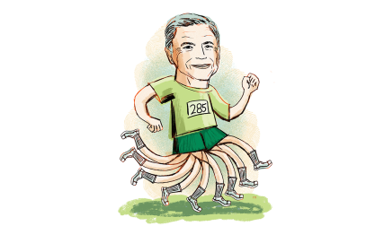 Illustration of man running