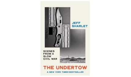 Book cover with photos of pocket knife and church