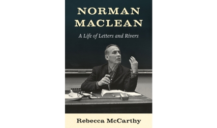 Book cover with man teaching at desk