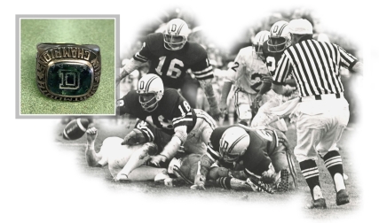 Football team and Dartmouth ring