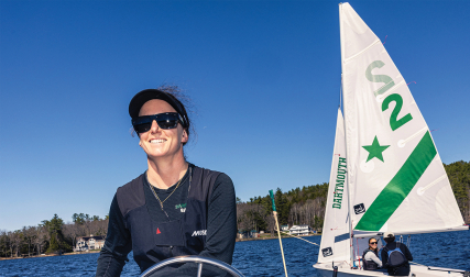 Woman sailing