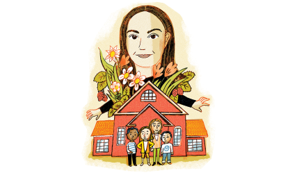 schoolhouse illustration