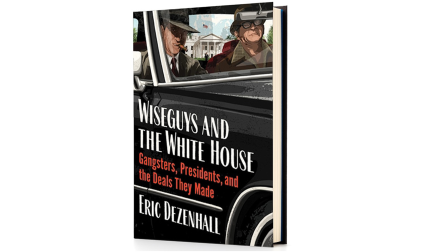Book cover with two men in car
