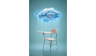 desk with thundercloud on top of it