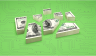 hundred dollar bill in pieces