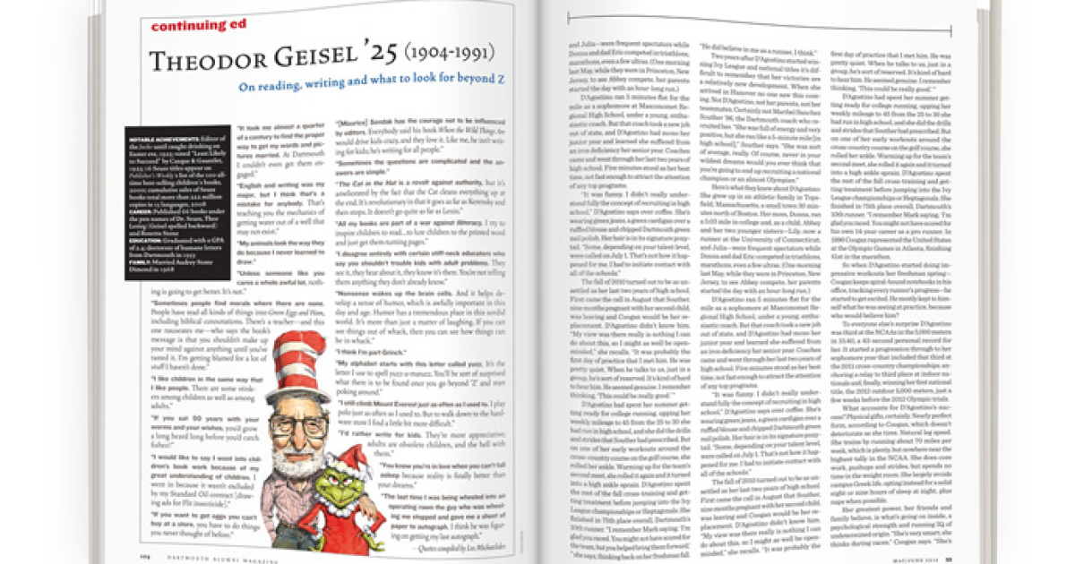 Jacob Geisel Theodor Geisel ’25 | Dartmouth Alumni Magazine
